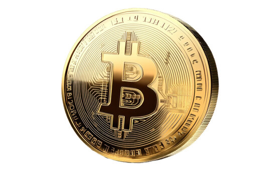 Bitcoin Money Coin Isolated 00X on a transparent background