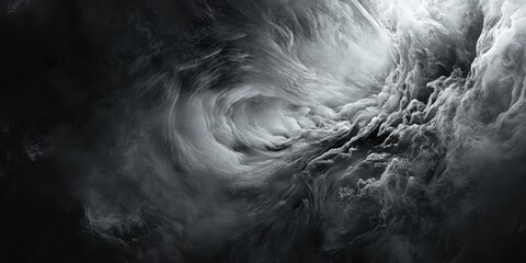 Obraz premium Twisting smoke pushes gently on a dreamy flooded background