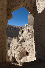 China Tibet Guge Kingdom Ruins on a Cloudy Summer Day