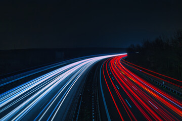 Langzeitbelichtung - Autobahn - Strasse - Traffic - Travel - Background - Line - Ecology - Highway...