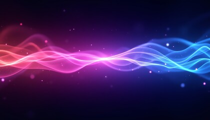 Fototapeta premium Colorful wave abstract background visualization.