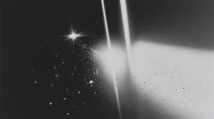 Grunge abstract dusty scanned old film texture overlay. Damaged grain screen gradient background. Orange glitch noise on black scratched texture with dust. Leak flare light picture.