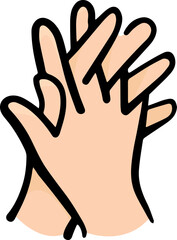 vector illustration of human hand
