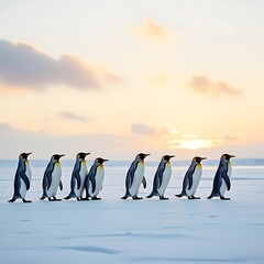penguin colony on the beach
