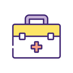 First Aid icons set in different style vector stock illustration