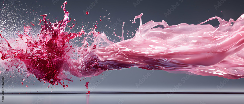 Aufkleber a dynamic abstract splash of liquid. the image portrays a sense of motion energy and artistic expres