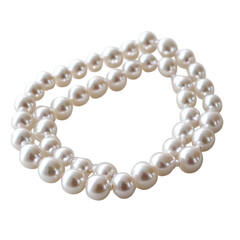 Obraz premium String Of Pearls Partially Coiled Isolated On Flat 6 on a transparent background