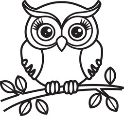 owl sitting on Tree