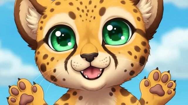 Leopard Cat Animation