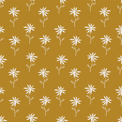 Vintage seamless floral pattern. Liberty style background of small mauve and lilac flowers. Small flowers scattered over a white background. Stock for printing on surfaces