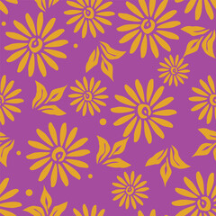Vintage seamless floral pattern. Liberty style background of small mauve and lilac flowers. Small flowers scattered over a white background. Stock for printing on surfaces