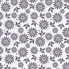 Elegant trendy vector ditsy floral seamless pattern design of beautiful abstract flowers and leaves. Foliage repeat texture background. Suitable for wallpaper, surface printing and textile