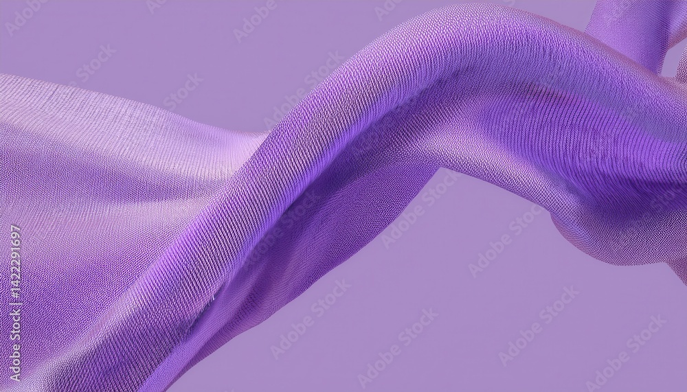 Poster purple abstract fabric texture with soft flowing curves for web design, print media, and branding projects

