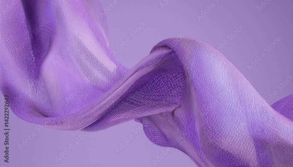 Aufkleber purple abstract fabric texture with soft flowing curves for web design, print media, and branding projects

