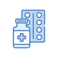 Pharmacy  icons set in different style vector stock illustration