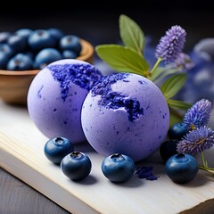 Blaubeeren-Badebomben &ndash; fruchtig, erfrischend, naturverbunden
