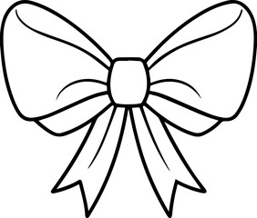 Bow ribbon vector illustration