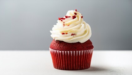 Red Velvet Cupcake with Cream Cheese Frosting Delight