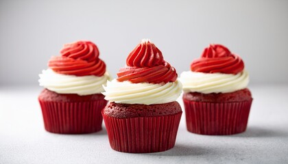 Delicious Red Velvet Cupcakes with Creamy Frosting