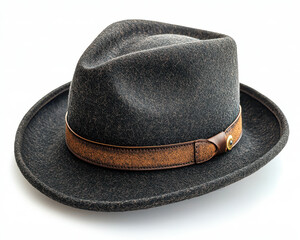 high-quality image of a Derby hat isolated on a pure white background showcasing detailed craftsmanship and elegant design