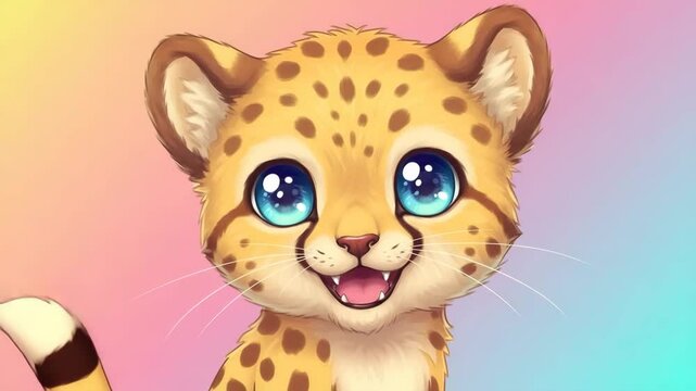 Leopard Cat Animation