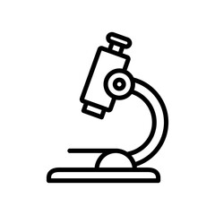 Microscope icon vector design illustration template in trendy style