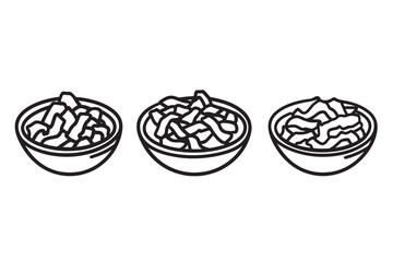Minimalist Beef Bulgogi Icon Outline
