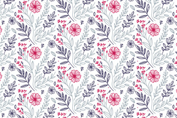 seamless line floral pattern fitting fabric wrapping women accessories tabletop and printed textiles

