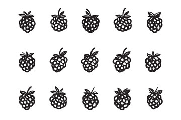Berries Line Drawing Vector Art