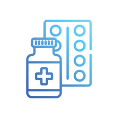 Pharmacy  icons set in different style vector stock illustration