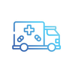 Truck  icons set in different style vector stock illustration