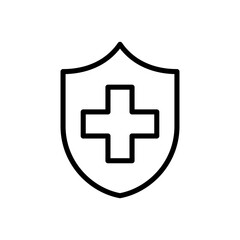 health protection icon design with trendy style
