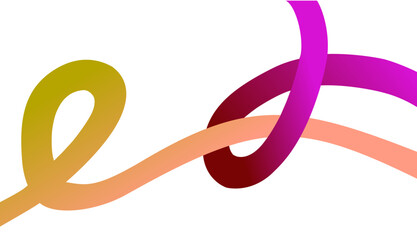 Abstract Background with Color Lines. Graphic Shapes with Gradient. Vector Pattern with Curve 3D Rainbow Ribbons. Wave Modern Poster Design