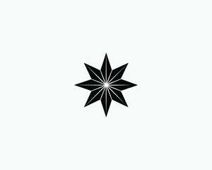 Obraz premium Christmas star festive shining symbol vector illustration design 