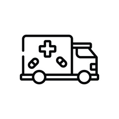 Truck  icons set in different style vector stock illustration