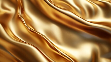 The surface features a refined gold foil design, characterized by smoothness and subtle wrinkles that enhance its visual appeal. This material can be used in various artistic projects.