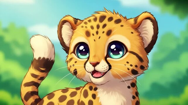 Leopard Cat Animation