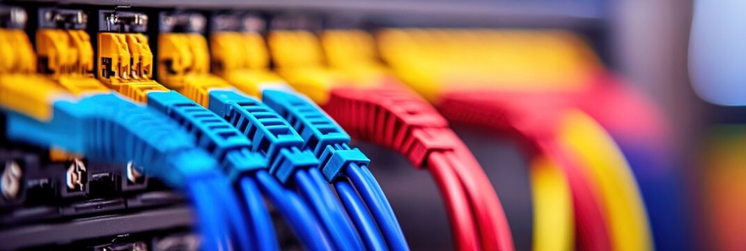 internet cables for uploading and downloading online data