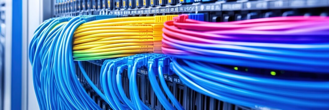 internet cables for uploading and downloading online data