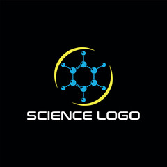 chemical lab logo design vector