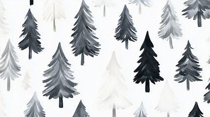 Obraz premium seamless pattern with Christmas trees