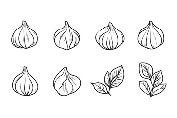 Burrata Minimalist Line Art Icon Design