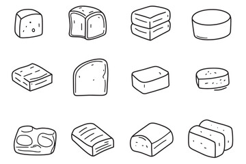 Butter Icon Minimalist Line Design
