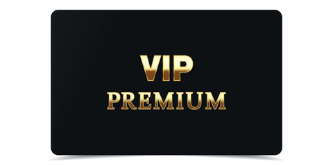 VIP card. Vip in abstract style on black background. Luxury template design, Invitation, vip gold ticket. Premium card.	