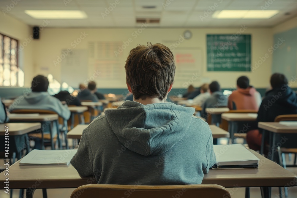 Aufkleber in a society where students are required to take a standardized test every year, a rebel student hac