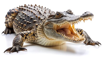 Fototapeta premium Crocodile isolated on white background