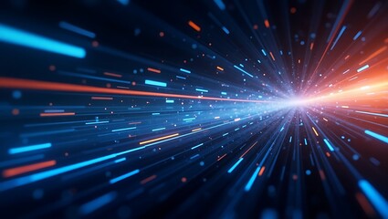 Abstract futuristic technology background. Generative AI.