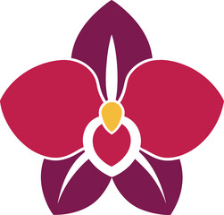 Orchid icon vector Illustrator.
