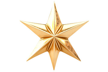 Obraz premium Golden Star Shining Brightly Elegant Festive Symbol
