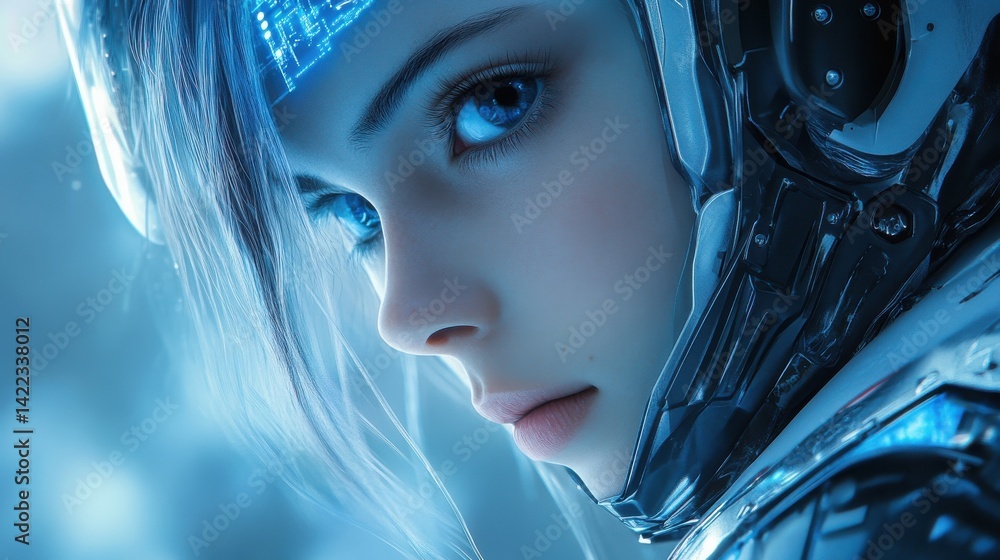 Poster artificial intelligence (ai), machine learning and modern computer technologies concepts. business, 